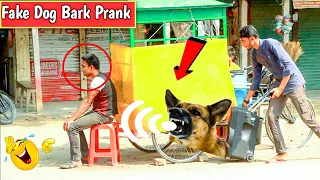 Fake Dog Bark Prank 🐕‍🦺 Funny Prank on Girl - Epic Reaction in Public (Part-4)