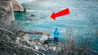 Zander im natürlichen Fluss finden