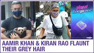 Aamir Khan and Kiran Rao flaunt their salt and pepper look