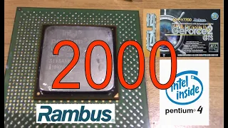 Retrocomputing- 2000, the first pentium 4, 1500mhz socket 423, Ga-8tx, Rdram pc800, Geforce 2 Gts.