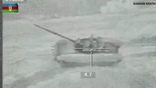 Compilation of Spike ATGM destroying Armenian tanks