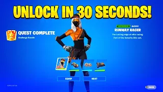 How To GET RUNWAY RACER SKIN for FREE in Fortnite! (Get 50 Levels)