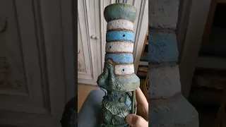 Скульптура Маяк в технике папье маше