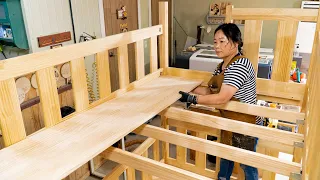 Process of Making Bunk Bed. A Female Carpenter in Korea