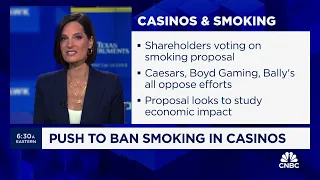 Push to ban smoking in casinos: Here's what's at stake