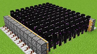 X10000 endermans combined in Minecraft