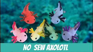 axolotl no sew crochet tutorial minecraft