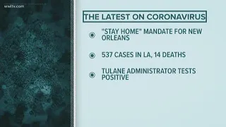 Coronavirus update: New Orleans under 'Stay Home' Mandate, 537 cases reported