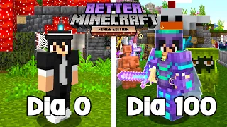 PASSEI 100 DIAS NO MELHOR MODPACK DO MINECRAFT - BETTER MINECRAFT