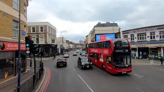 London BUS Ride 🇬🇧 Route 261 - LEWISHAM to BROMLEY Bus Garage via Lee, Grove Park, Bromley 🚌