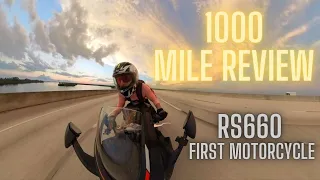 1000 mile review of Aprilia RS660 (my first motorcycle)