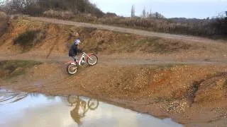 First tentative play on Beta Trials bike