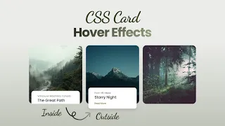 CSS Card Hover Effects | HTML & CSS