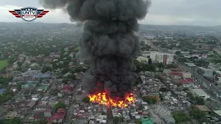 WATCH: Fire at Barangay Santo Domingo, Cainta, Rizal has reached 5th alarm.