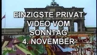 4.11.1989 Brandenburger Tor das einzige privat Video.von dieser "Veranstaltung"