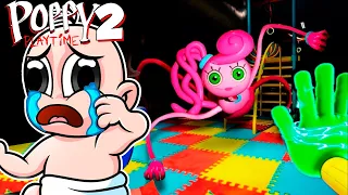 ¡BEBE NOOB JUEGA POPPY PLAY TIME 2! 😱😭 ¡MOMMY SE ENOJA CON BEBE NOOB! PARTE #3