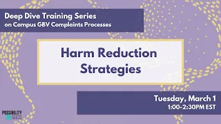 Deep Dive into Harm Reduction Strategies