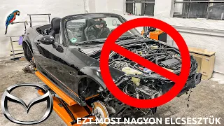 🚧 TÖNKRETETTÜK A MOTORHIBÁS MAZDA MX-5 AUTÓT.. HELP!!! 🤌🏻