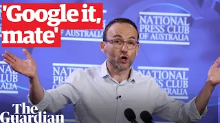 'Google it, mate': Adam Bandt hits back at journalist's 'gotcha question'