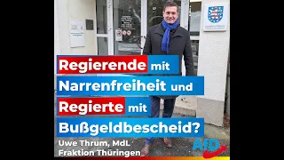 Regierende mit Narrenfreiheit und Regierte mit Bußgeldbescheid? Verhandlung IfSG Lobenstein 20.01.23