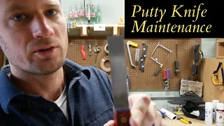 Remove Rust and Maintain Carbon Steel Putty or Joint Knives