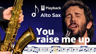 You raise me up Playback + Partitura [Sax Alto Eb] (Play Along)