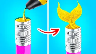 3D PEN VS GLUE GUN || Fantastic Hot Glue And 3D Pen Crafts And DIY Art Hacks By 123 GO! Like