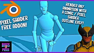 BLENDER TUTORIAL :Render ANYTHING Comic style FREE ADDON