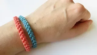 Crochet Cord Bracelet - How To