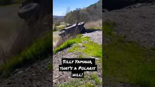 Yamaha RMAX tries climbing a Polaris Hill! #yamaha #sxs #hillclimb #shorts