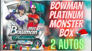 2022 Bowman Platinum Mega/Collectors Box 2 Autos Per Box + Good Rookie Checklist!