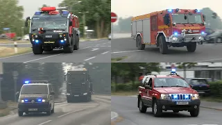 [Feldjäger/FLF mit US Signal] Einsatzfahrten zum Waldbrand in Beelitz Teil 1