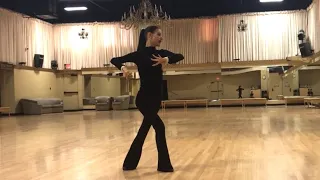 How to Dance  Weave from Promenade in Silver International Foxtrot - Learn at Home with Sunnie Page