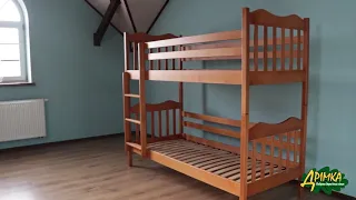 Двоповерхове ліжко трансформер з масиву бука Мауглі
