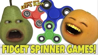 Annoying Orange and Pear Play - FIDGET SPINNER GAMES!