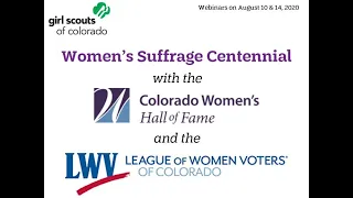 Women’s Suffrage Centennial with CWHF & LWVCO (Cadettes/ Seniors/ Ambassadors)