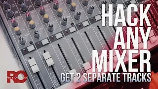 Record Separate Channels (2) on Any Mixer - 2 Track Audio