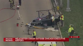 Helicopter crash outside Chicago Executive Airport