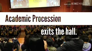 UNSW Academic Procession Entrance and Exit with Music