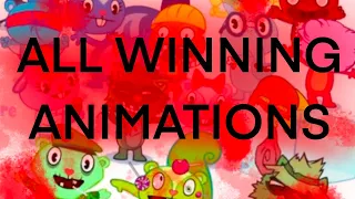 All winning animations in happy tree friends dumb ways to die game