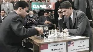 Mikhail Tal vs Bobby Fischer • Game 4