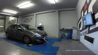 Peugeot 308 2.0 BlueHDI 150cv Reprogrammation Moteur @ 177cv Digiservices Paris 77 Dyno