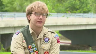 Eagle Scout candidate creates memorial for Hoosiers lost to COVID-19