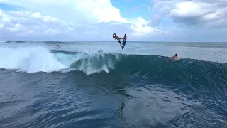 Italo Ferreira Surfs With Local Rippers - Uluwatu