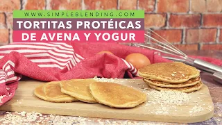 LAS MEJORES TORTITAS PROTÉICAS SIN AZÚCAR | Receta muy fácil de tortitas de yogur y avena