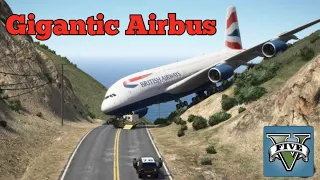 GTA 5| Gigantic Airbus 'a380' Thrilling Emergency Landing at Mount Meadows