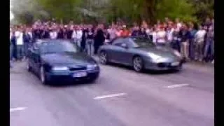 Opel Calibra vs Porsche