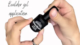 Builder gel nail overlay application | BEGINNER FRIENDLY