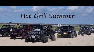 Hot grill summer: stuck cars at the beach