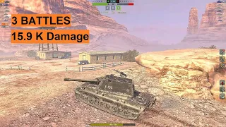 E 100 ~ Big Boy  ||  World of Tanks Blitz  ||  3 battles 15.9k damage